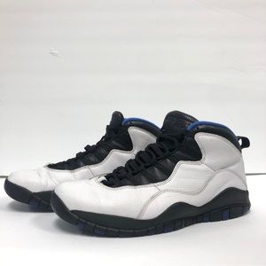 Nike Air Jordan Retro 10 Orlando White Black & Blue Men’s Shoes Size 11